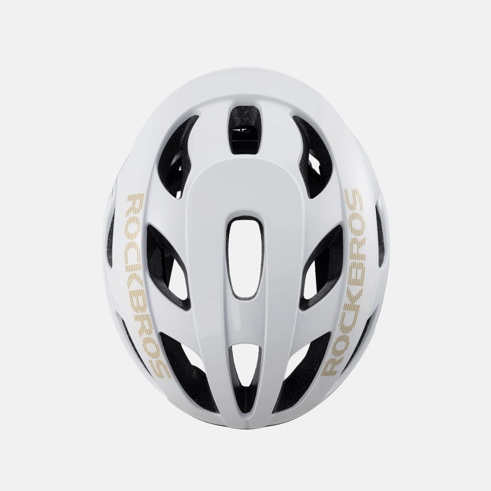 Ultralight 240g cycling helmet with 20-vent cooling and in-mold PC+EPS protection by ROCKBROS
#Color_Glossy White
