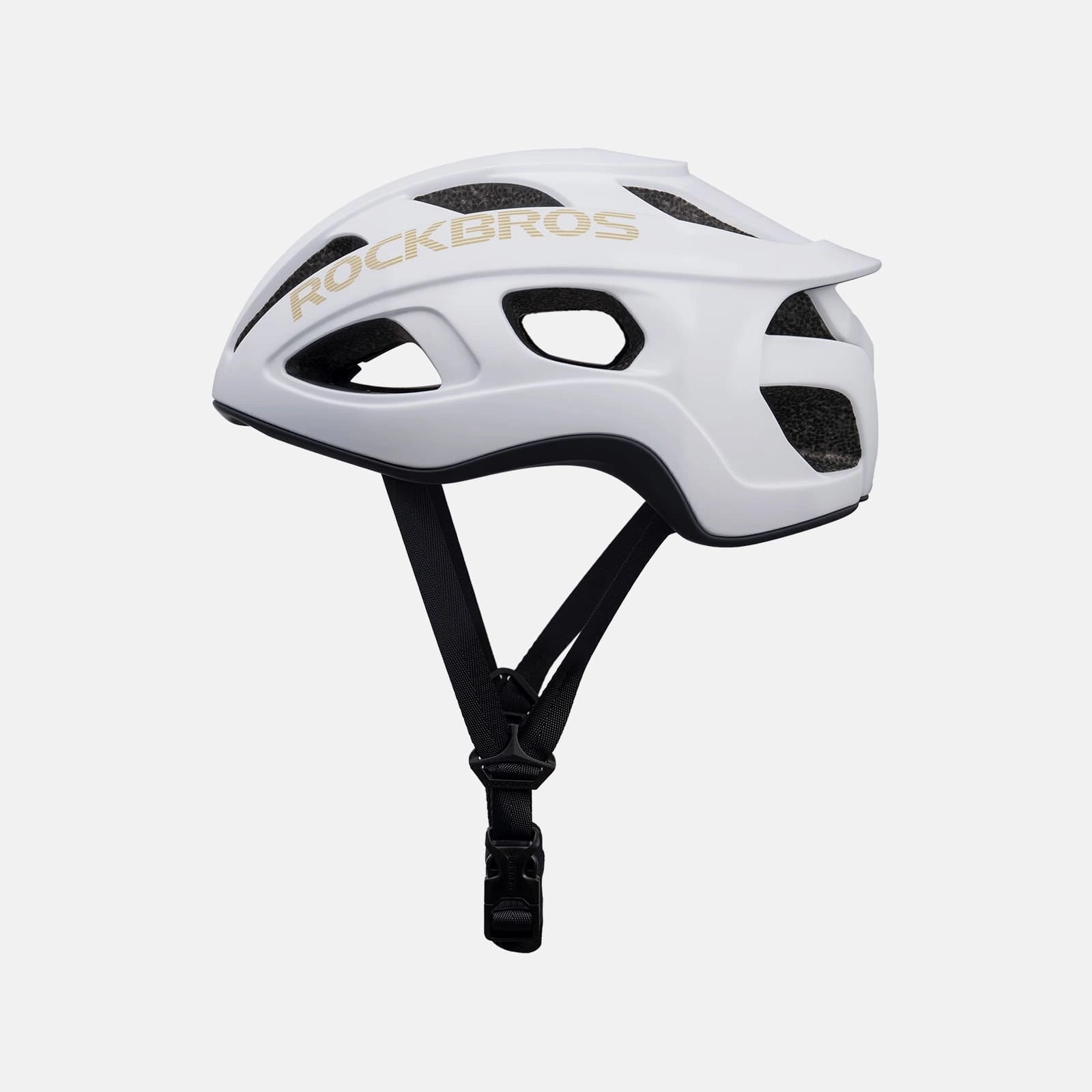 Ultralight 240g cycling helmet with 20-vent cooling and in-mold PC+EPS protection by ROCKBROS
#Color_Matte White