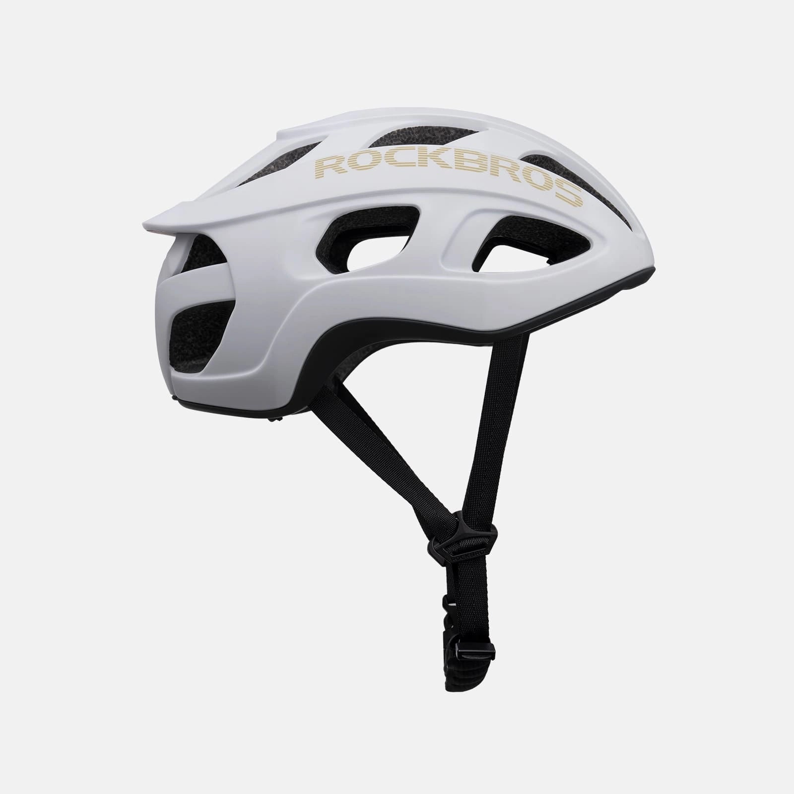 Ultralight 240g cycling helmet with 20-vent cooling and in-mold PC+EPS protection by ROCKBROS
#Color_Matte White