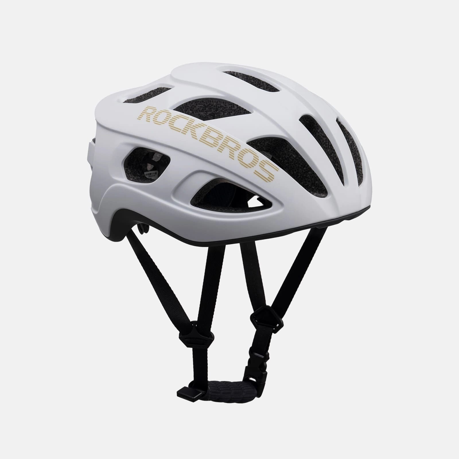 Ultralight 240g cycling helmet with 20-vent cooling and in-mold PC+EPS protection by ROCKBROS
#Color_Matte White