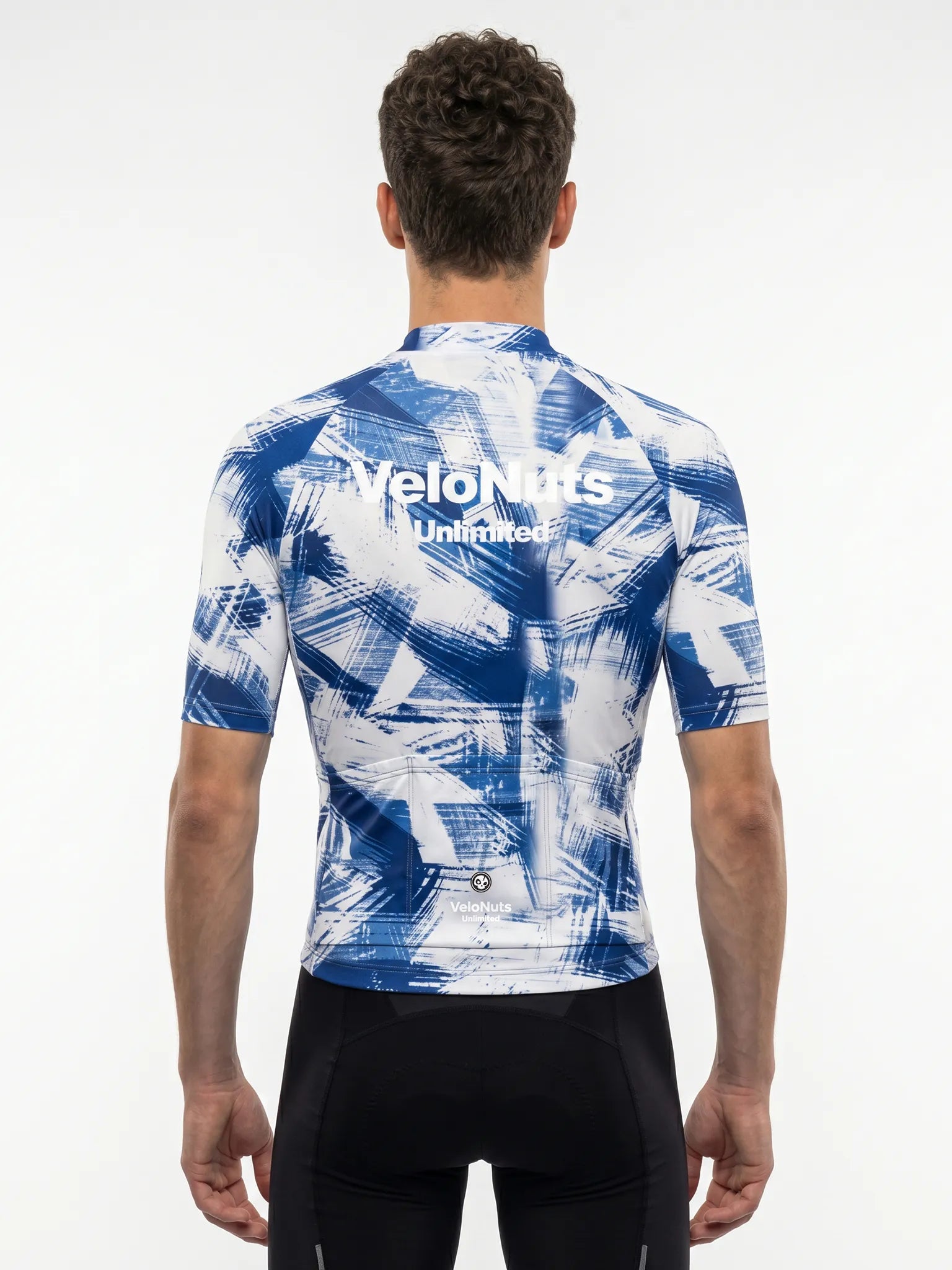 Men's Cycling Jersey Ink Burst#Type_Cobalt Strokes