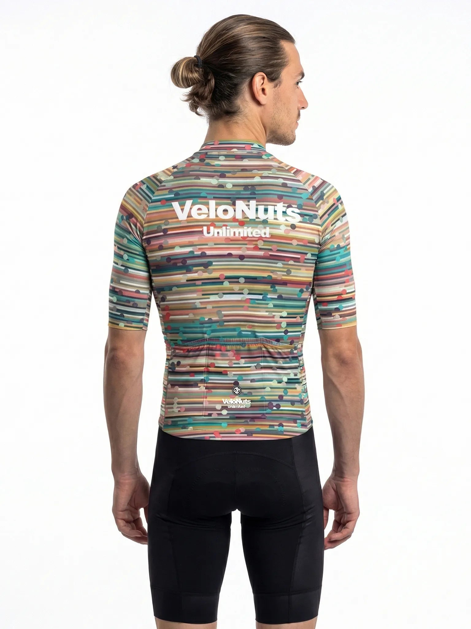 Men's Cycling Jersey Retro Signal#Type_Confetti Stripe