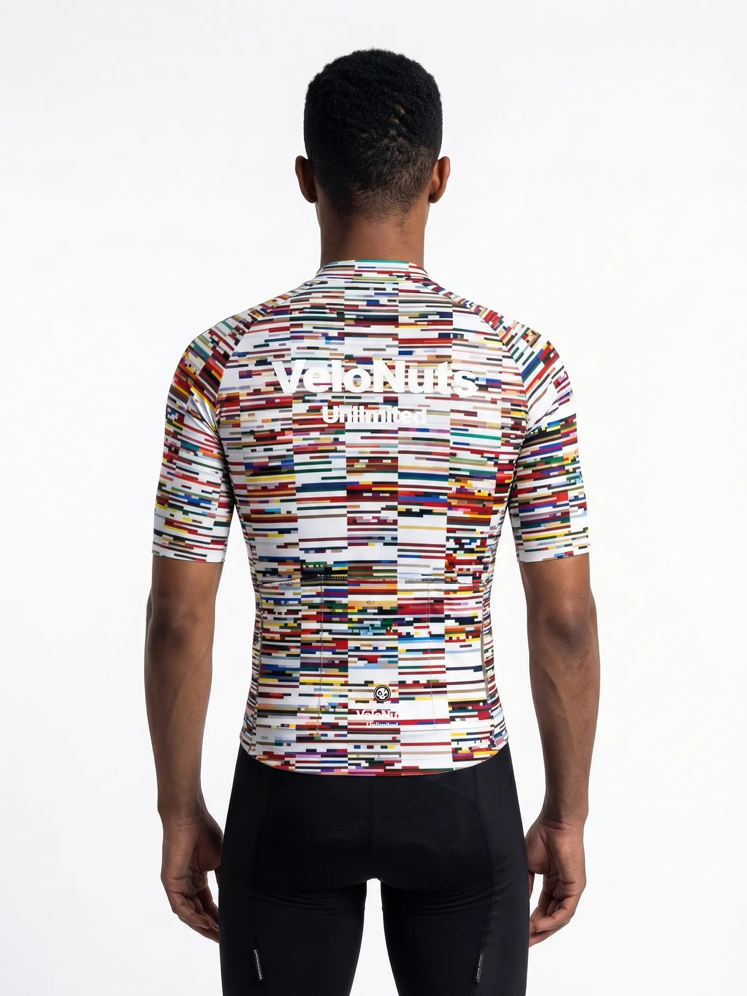 Men's Cycling Jersey Pixel Riot#Type_Glitch Scan