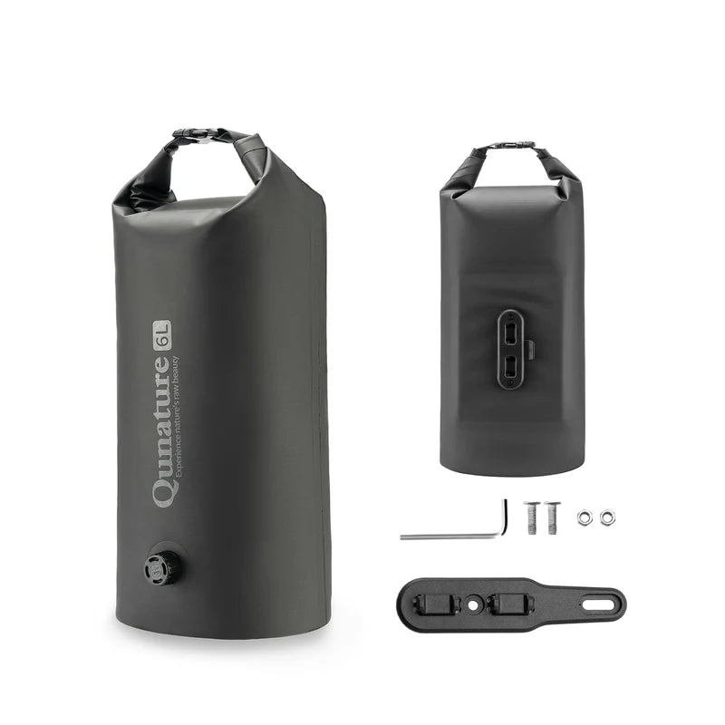 IPX6 waterproof roll-top bike fork bag for bikepacking